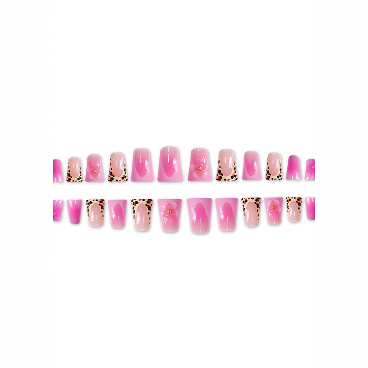 Floral Glam Press-On Nail Extensions Bowlift