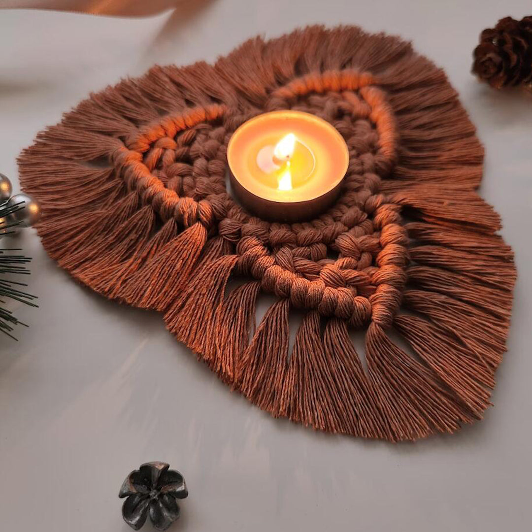 Macrame Candle Holder Bowlift