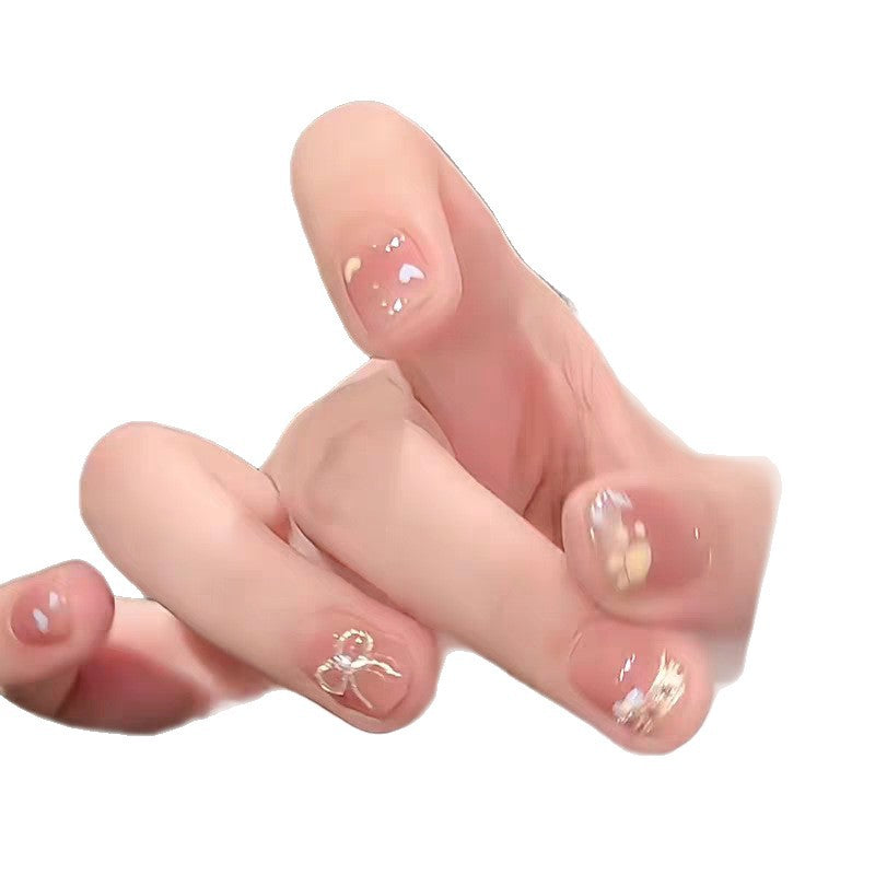 Elegant Stiletto Press-On Nails with Artistic Decor Bowlift