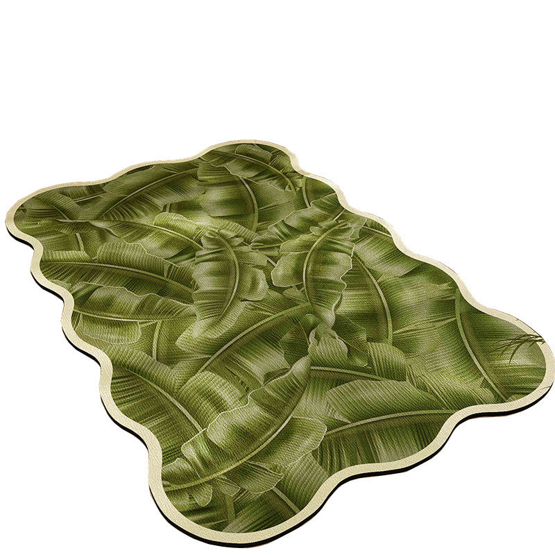 Floral Pattern Bath Mat Bowlift