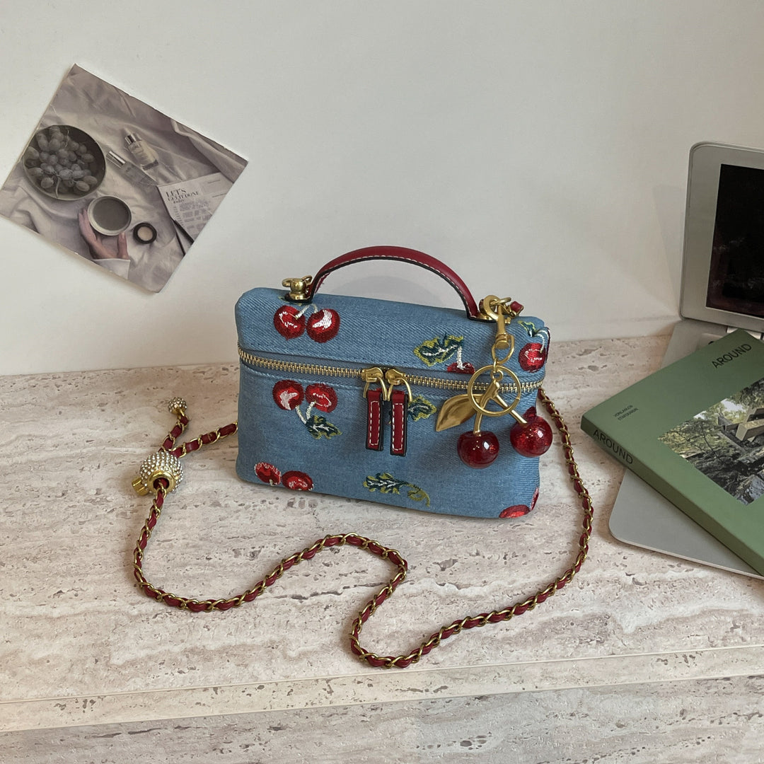 Embroidered Crossbody Bag Bowlift