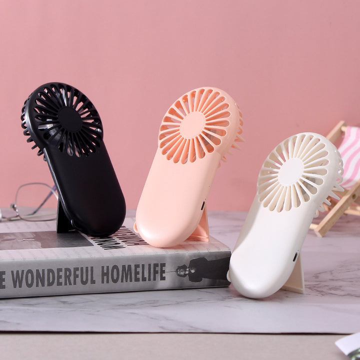 Ladies portable handheld fan with ergonomic design Bowlift