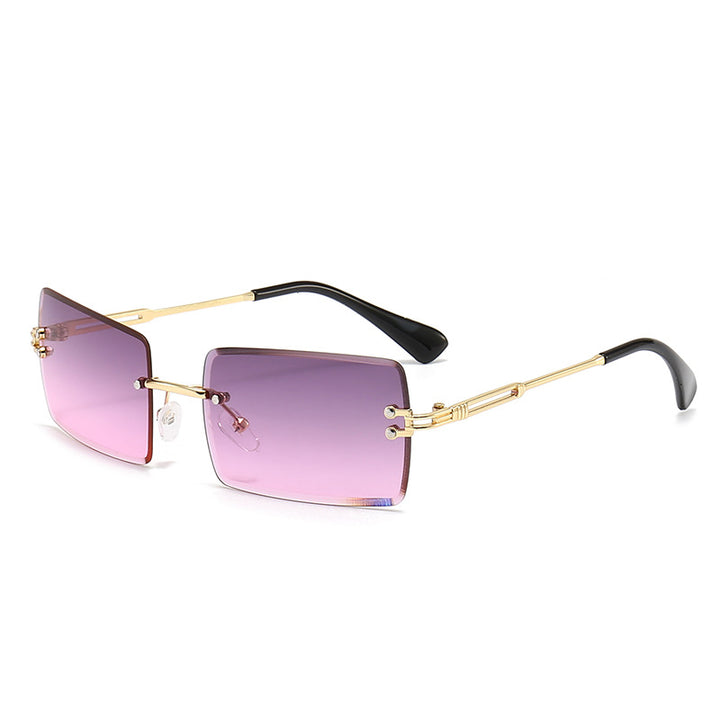 Women's fashionable rectangular sunglasses with gradient lenses Bowlift