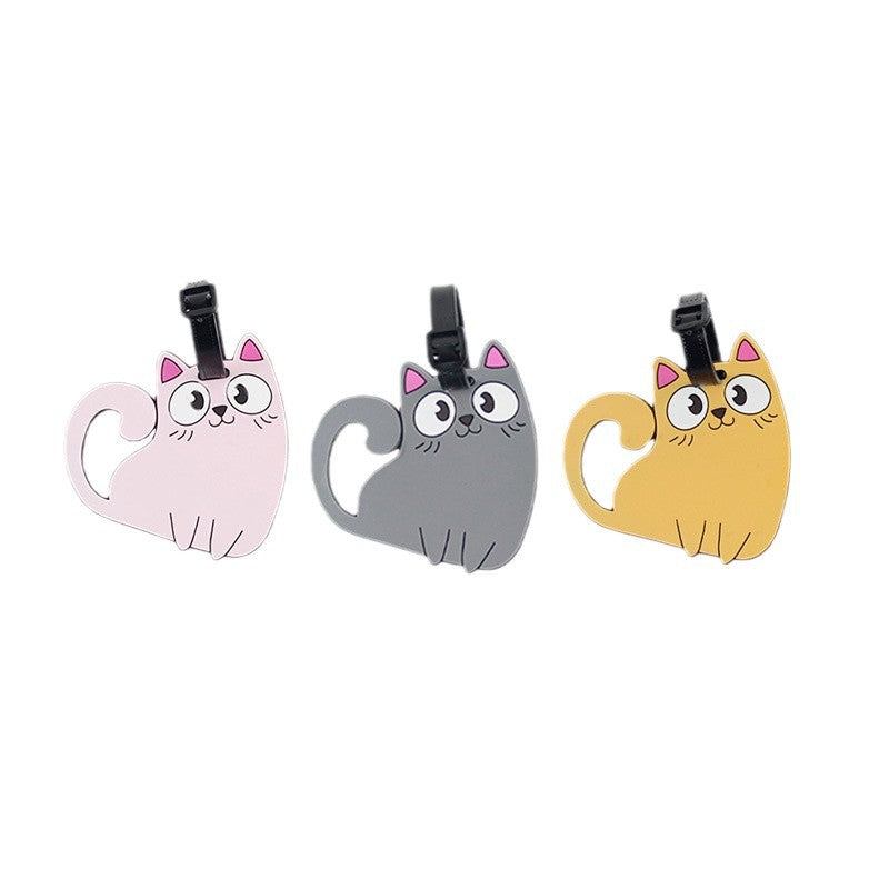 Cute Cat-Themed Luggage Tag Bowlift