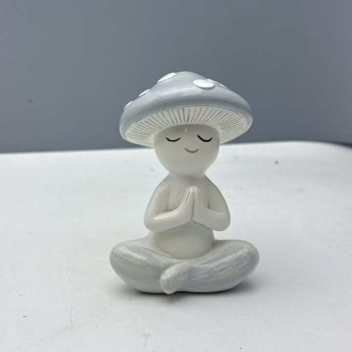 Decorative figure of a meditating mushroom Bowlift