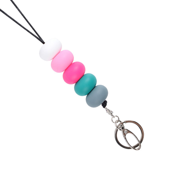 Colorful Beaded Keychain Holder Bowlift