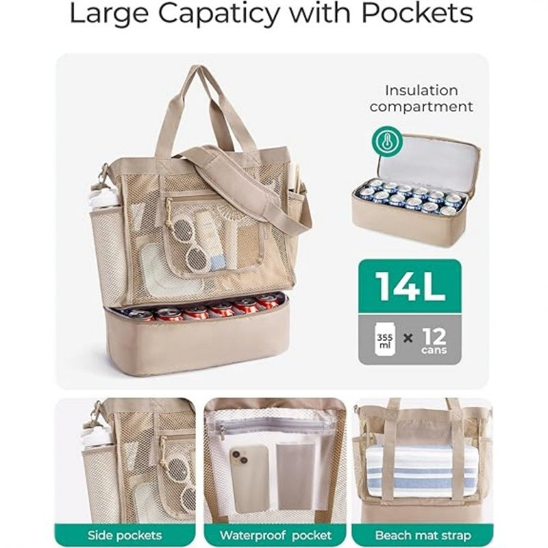 Spacious and Functional Cooler Bag with Removable Compartments Bowlift