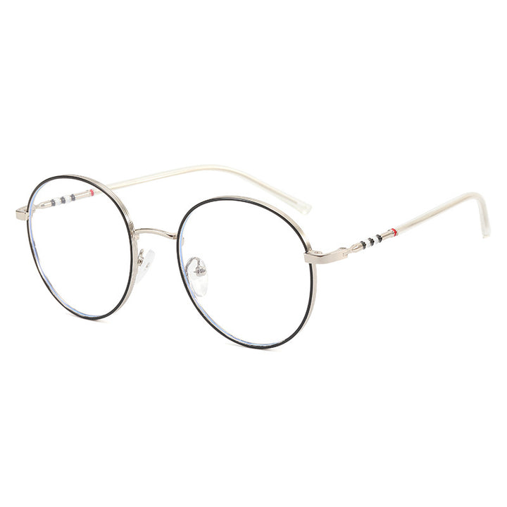 Ladies fashionable round sunglasses with elegant metal frame Bowlift