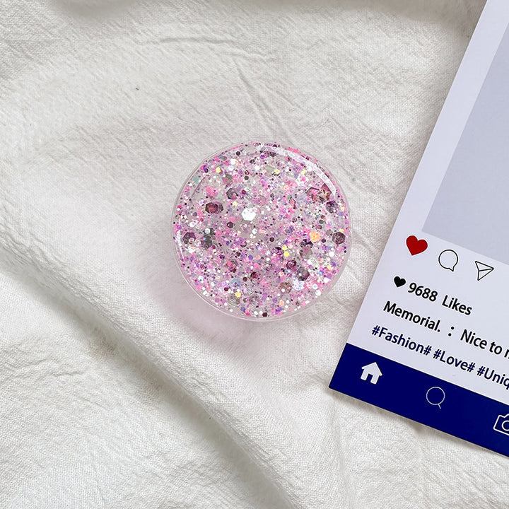 Sparkly Resin Phone Holder And Stand With Full Rotation Base
