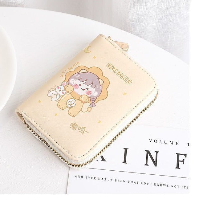 Cute Cartoon Character Zip Wallet Bowlift