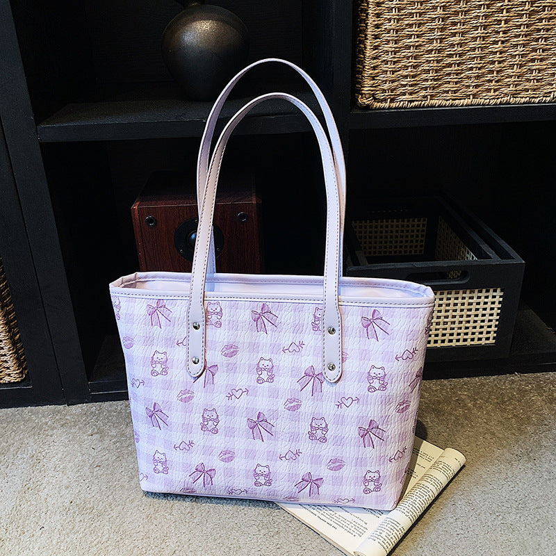 Chic Floral Patterned Tote Bag Bowlift