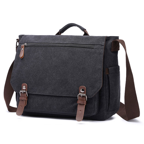 Trendy Canvas Shoulder Bag Bowlift