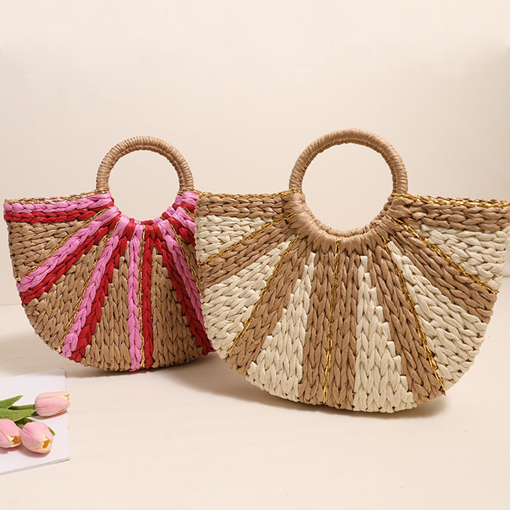 Trendy Tote Bag In Modern Wave Pattern Bowlift
