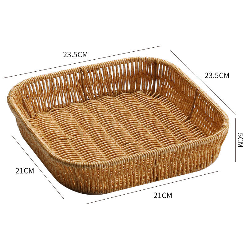 Decorative Rattan Serving Bowlift