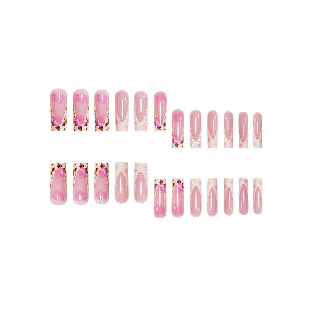 Floral Acrylic Nail Enhancements Bowlift