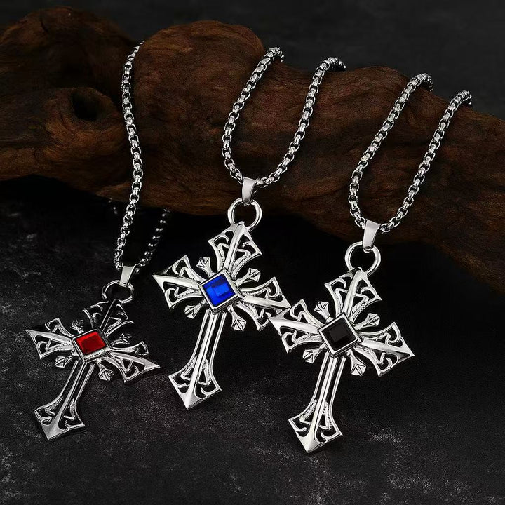 Gothic Cross Pendant Necklace Bowlift