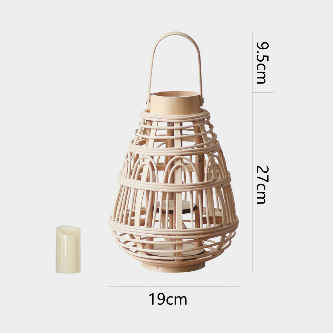 Handcrafted Rattan Lantern Bowlift