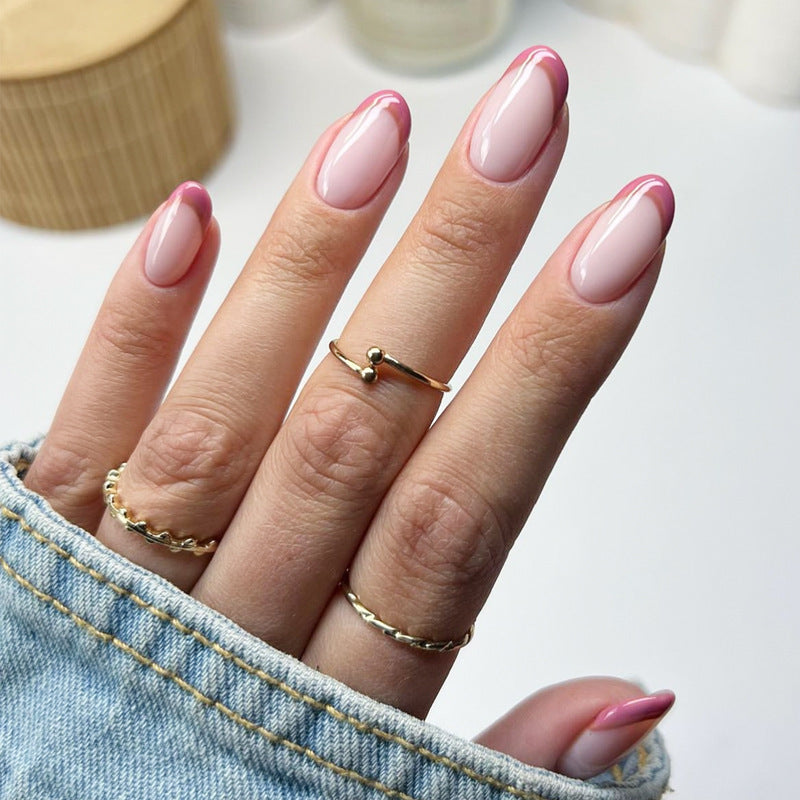 Elegant Heart-Designed Press-On Nail Tips Bowlift