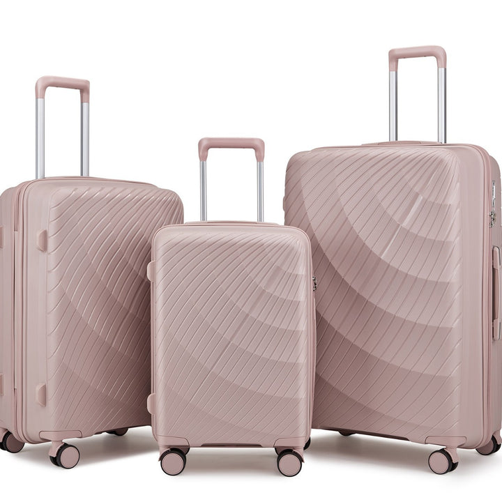 Unisex Premium Textured Hard Shell Luggage Set Bowlift