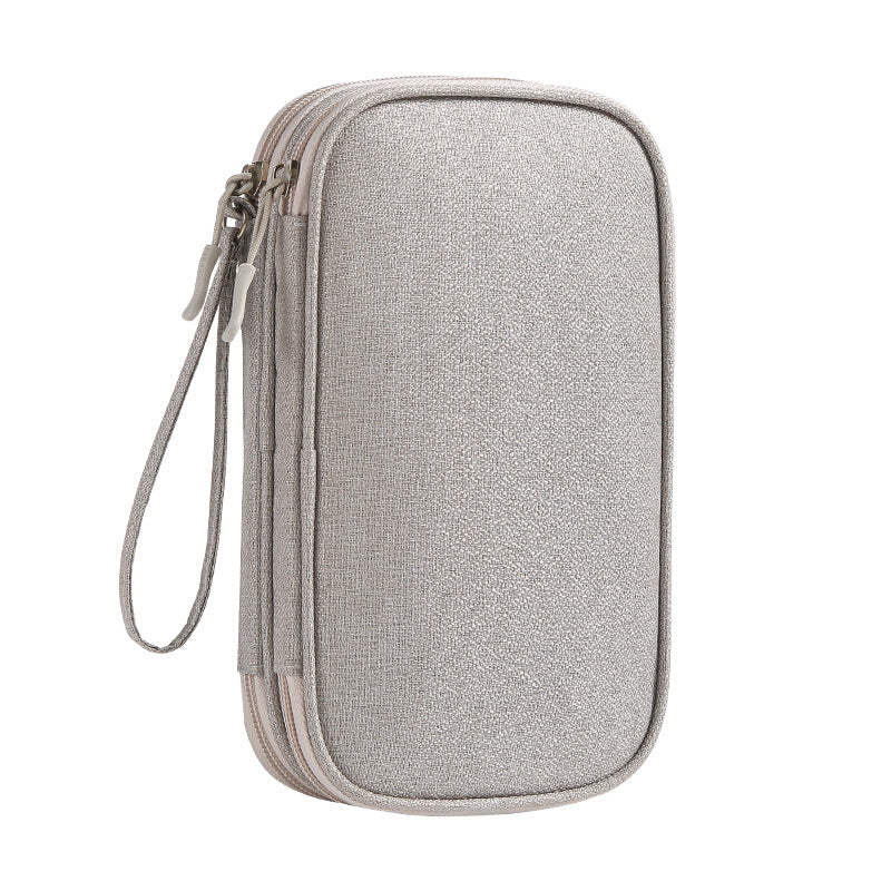 Compact RFID Travel Tech Organizer Wristlet Pouch Bowlift