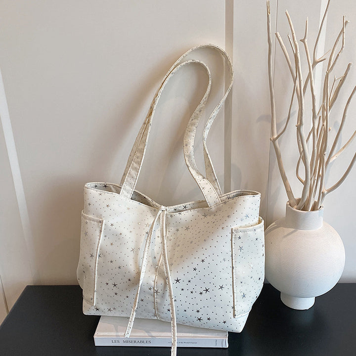WoStar-Patterned Canvas Tote Bag Bowlift
