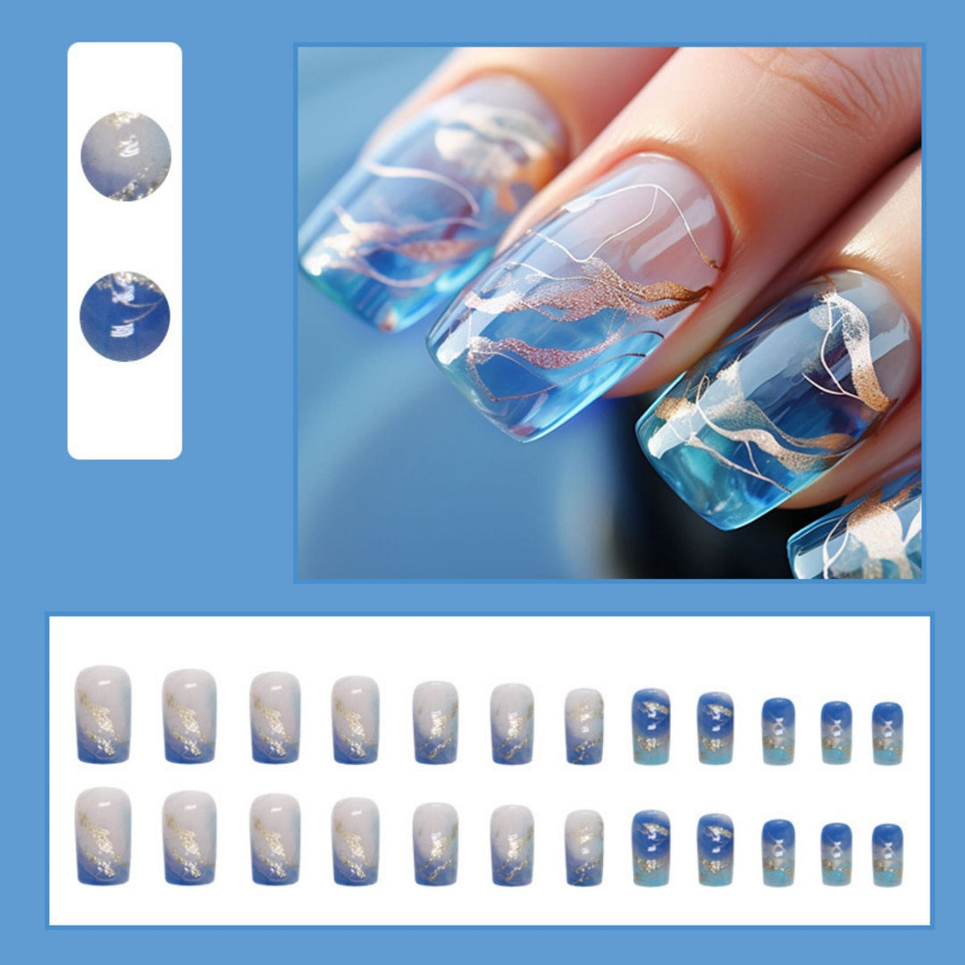 Artistic Abstract Nail Extensions Bowlift