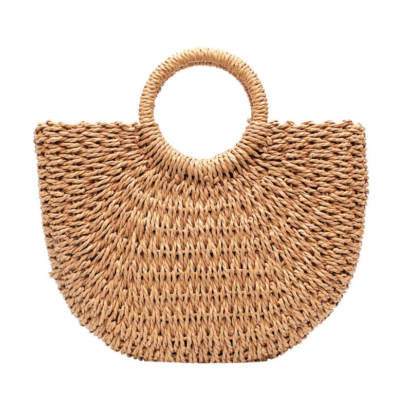 Beach bag made of hand-woven natural material Bowlift
