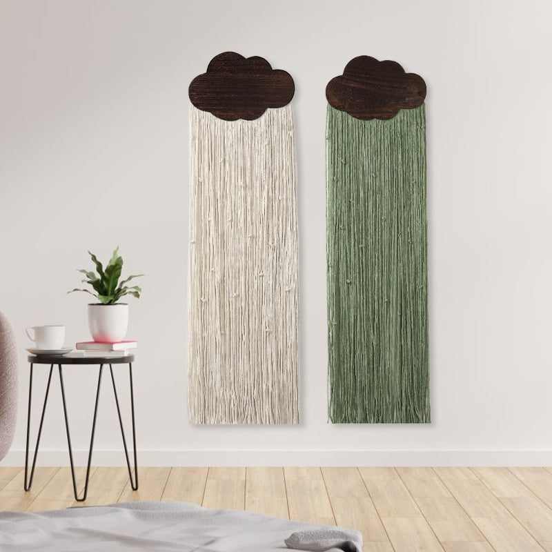 Macrame Wall Decor with Cloud Motif Bowlift