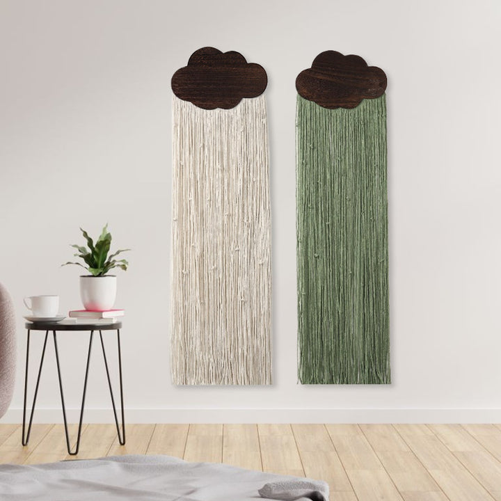 Macrame Wall Decor with Cloud Motif Bowlift