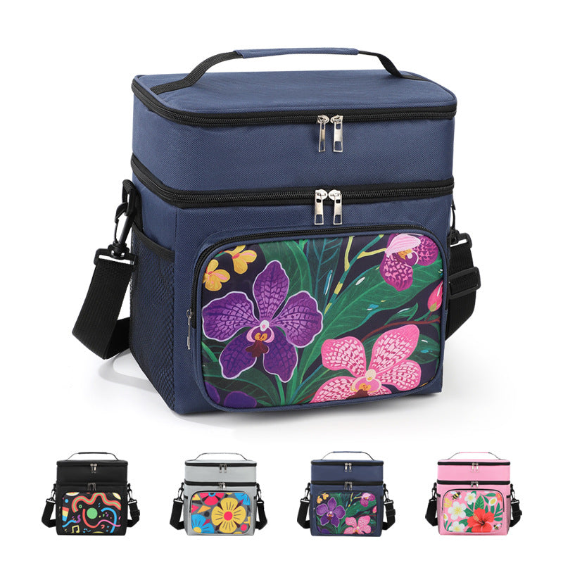 Insulated Floral Lunch Cooler Bag Bowlift