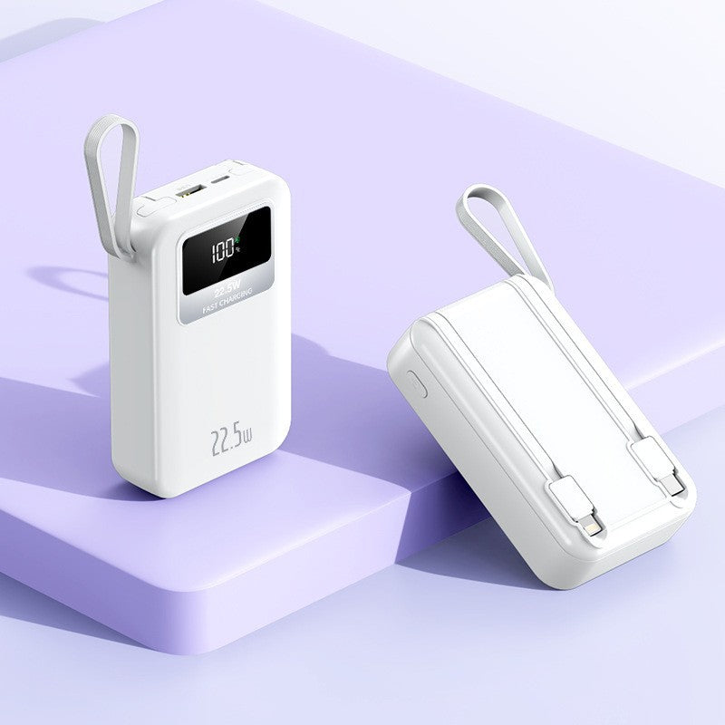 Portable power bank with intelligent fast charging function and LED display Bowlift