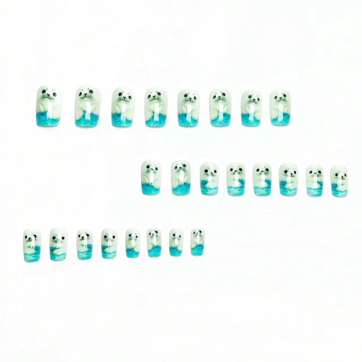 3D Seal-Themed Nail Art Bowlift