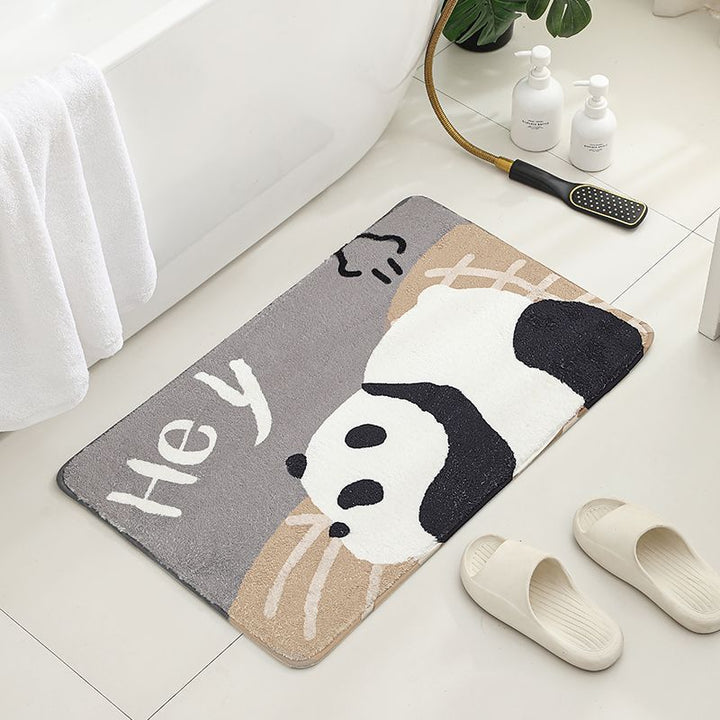 Cute Panda Bath Mat Bowlift