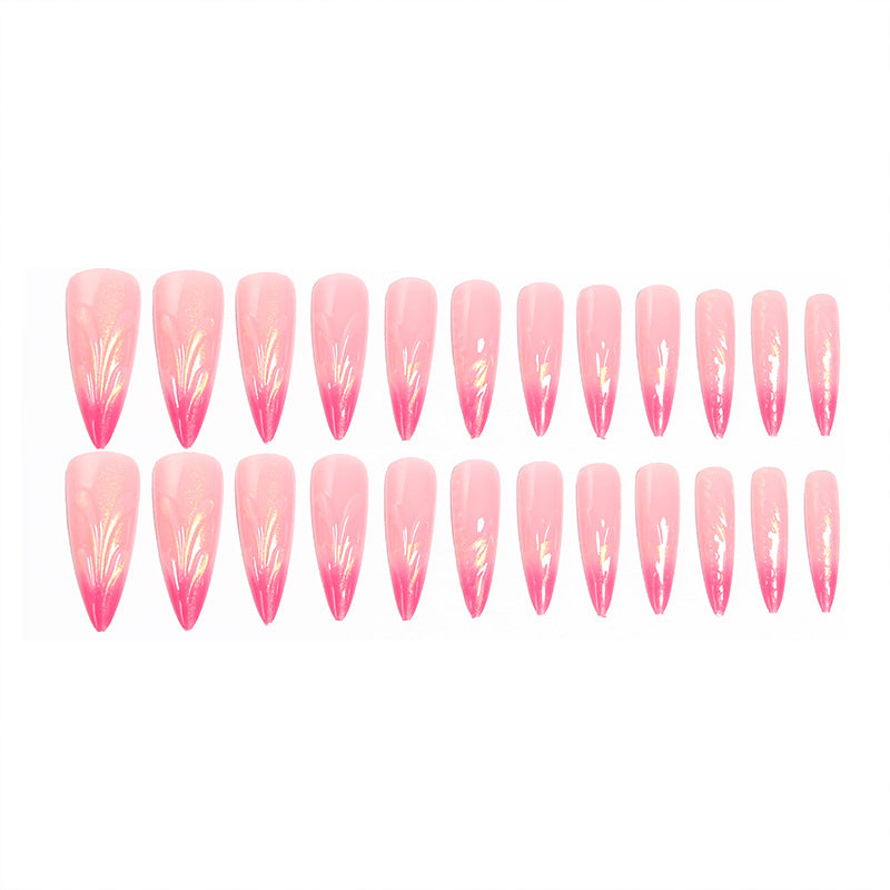 Artificial nails in modern design with pointed accents Bowlift