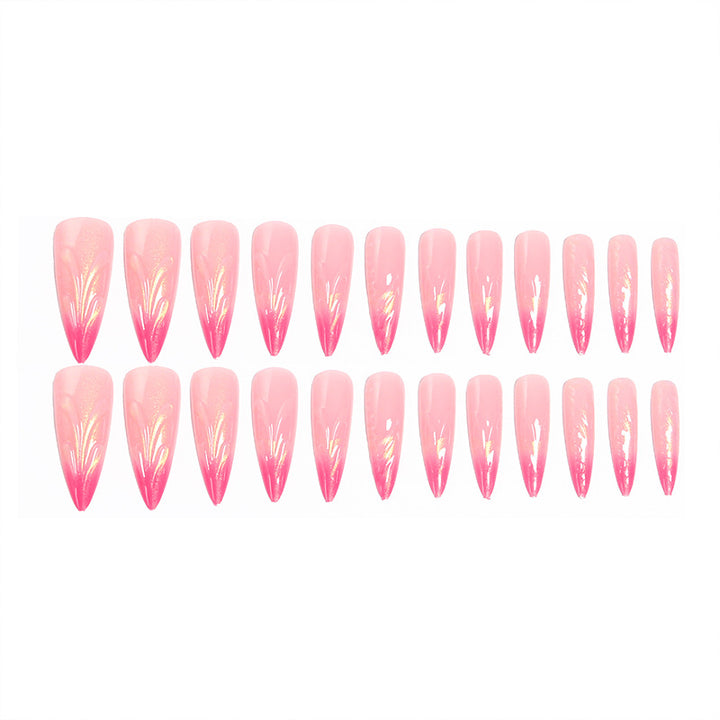 Artificial nails in modern design with pointed accents Bowlift