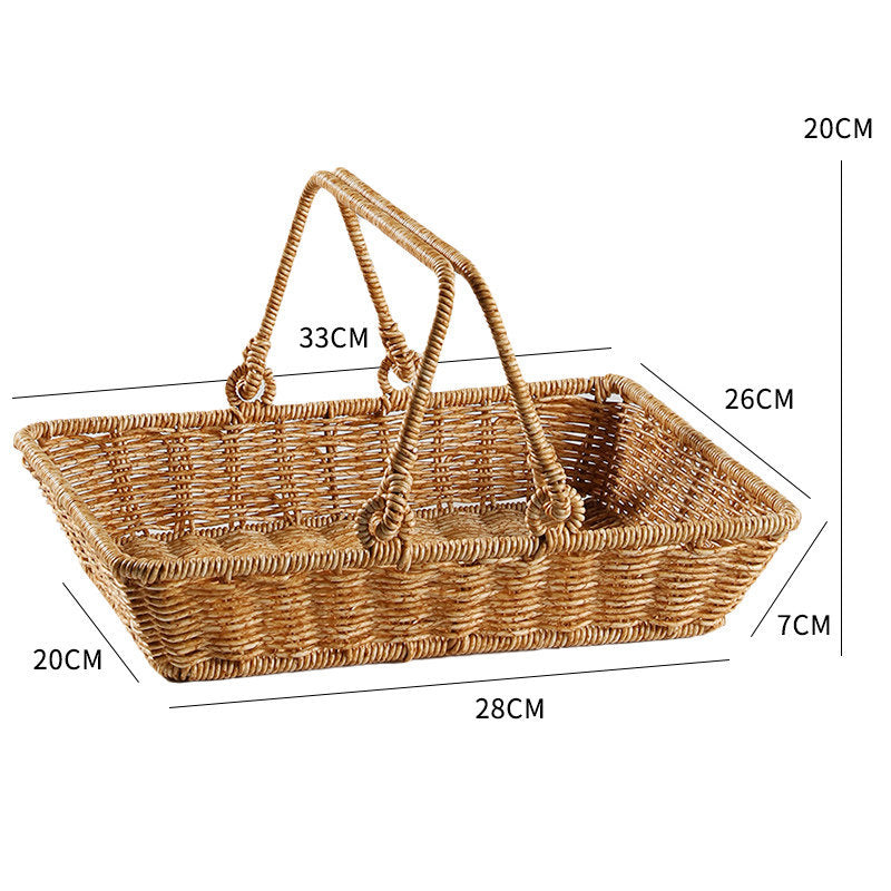 Unisex Handcrafted Basket with Sturdy Handles Bowlift