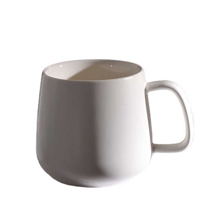 Matte Ceramic Insulated Coffee Mug Gift Set with Wooden Lid and Stainless Spoon Bowlift