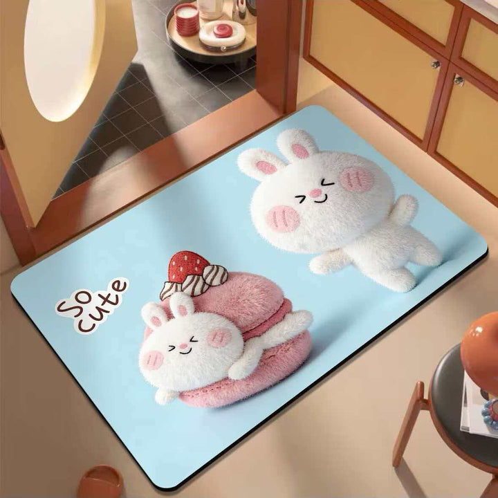 Cartoon-Themed Plush Area Mat