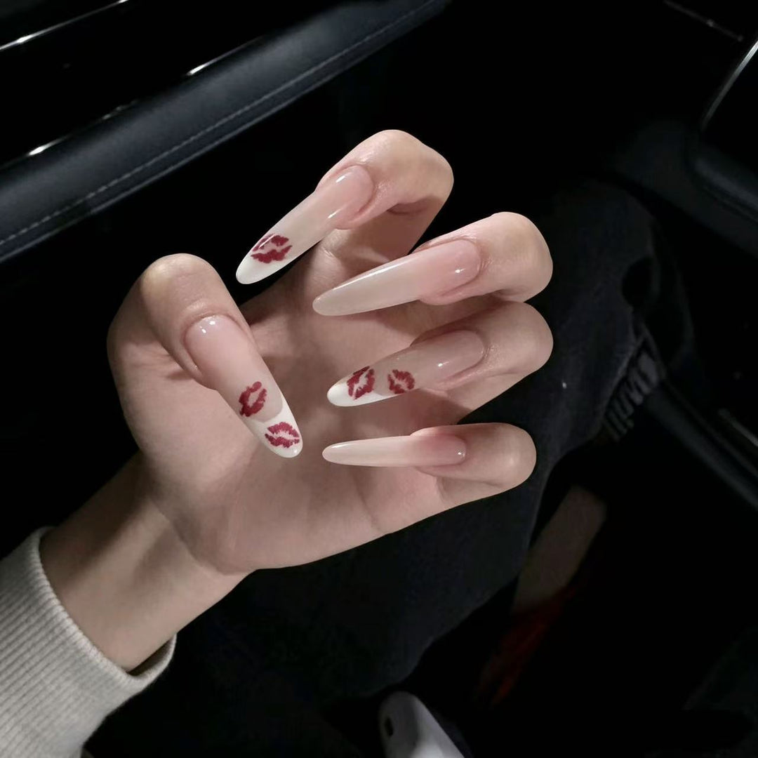 Artistic Long Stiletto Nail Enhancements Bowlift