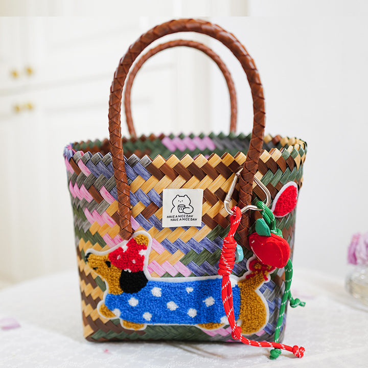 Handmade basket bag Bowlift