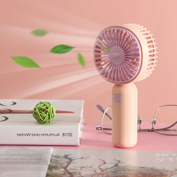 Ladies Portable Hand Fan with Ergonomic Handle and Flexible Air Circulation Bowlift