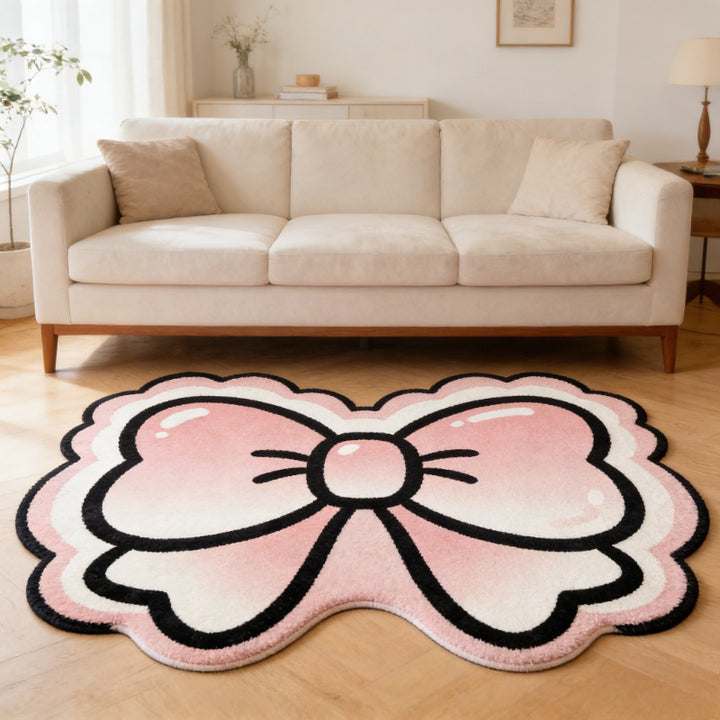 Bow-Shaped Decorative Area Rug