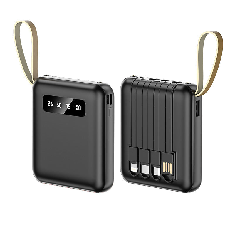 Multifunctional Power Bank with Integrated Cable System Bowlift