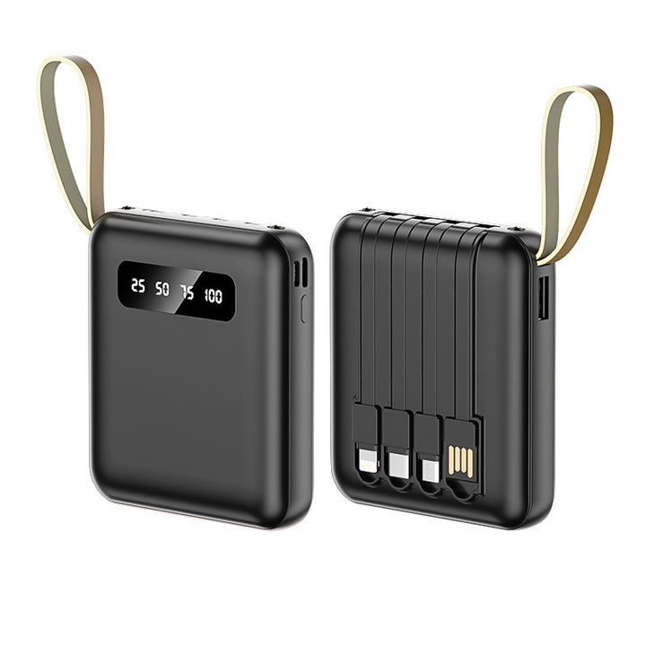 Multifunctional Power Bank with Integrated Cable System Bowlift