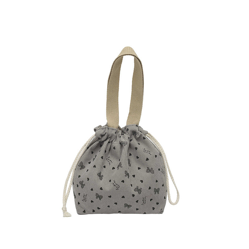 WoTextured Drawstring Mini Pouch Bowlift