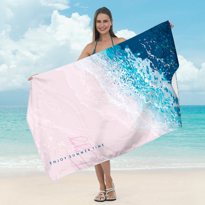 Beach towel with artistic mandala design Bowlift