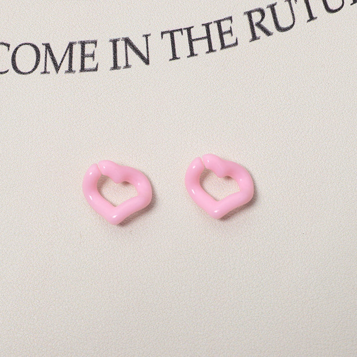 WoHeart-Shaped Decorative Earrings Bowlift