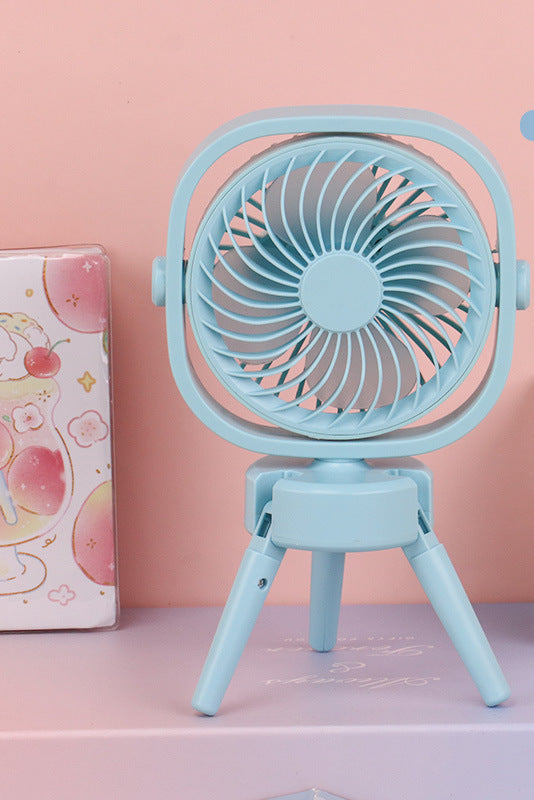 Ladies Portable Mini Fan with Foldable Tripod Bowlift