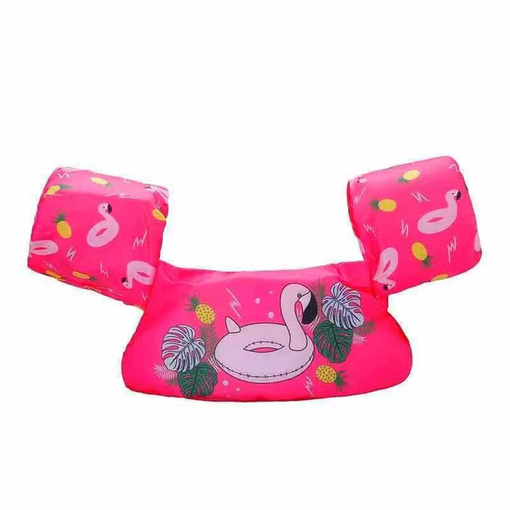 Women's Inflatable Swim Aid with Colorful Flamingo Design Bowlift