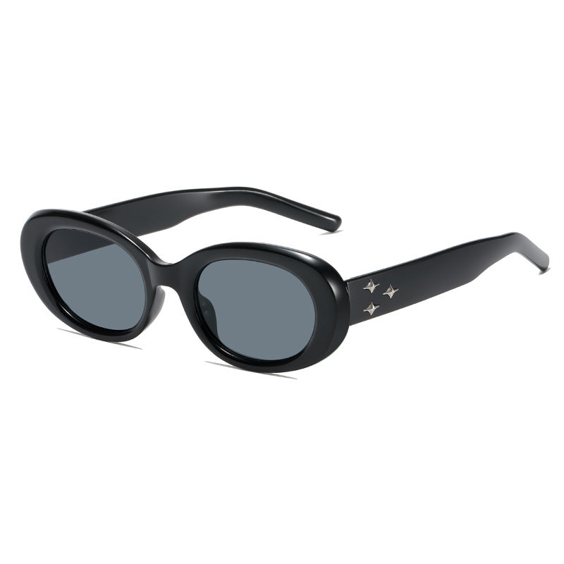 Retro Oval Frame Sunglasses Bowlift